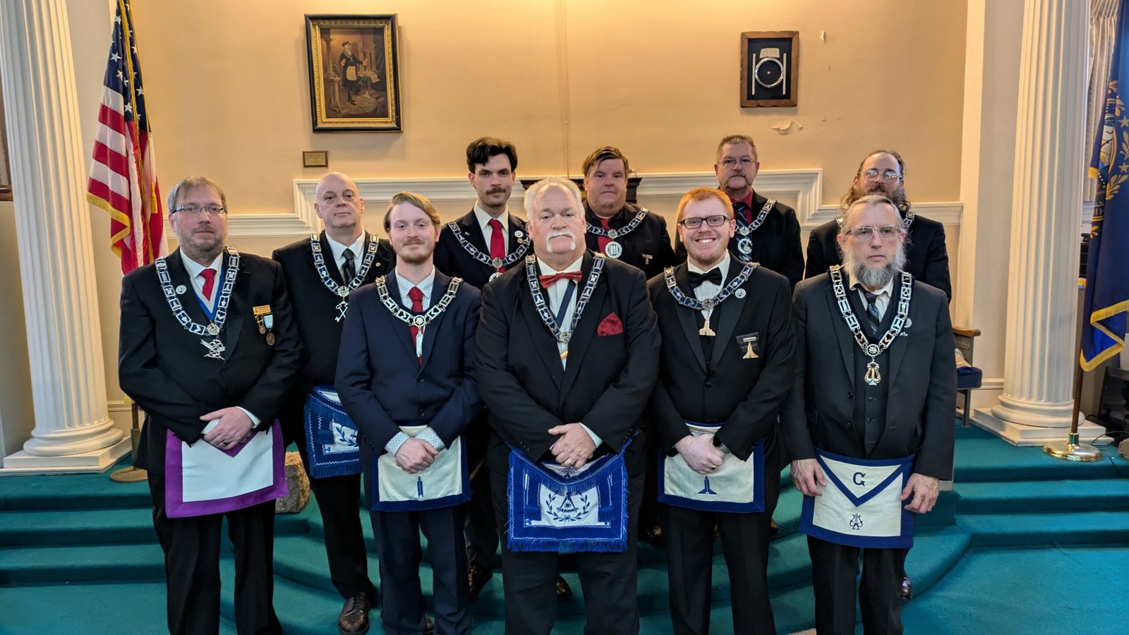 2025 Officers of St. Mark's Lodge